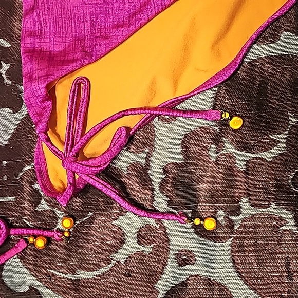 Womens sz large Gossip two piece swimsuit. Purple and orange - Picture 6 of 10